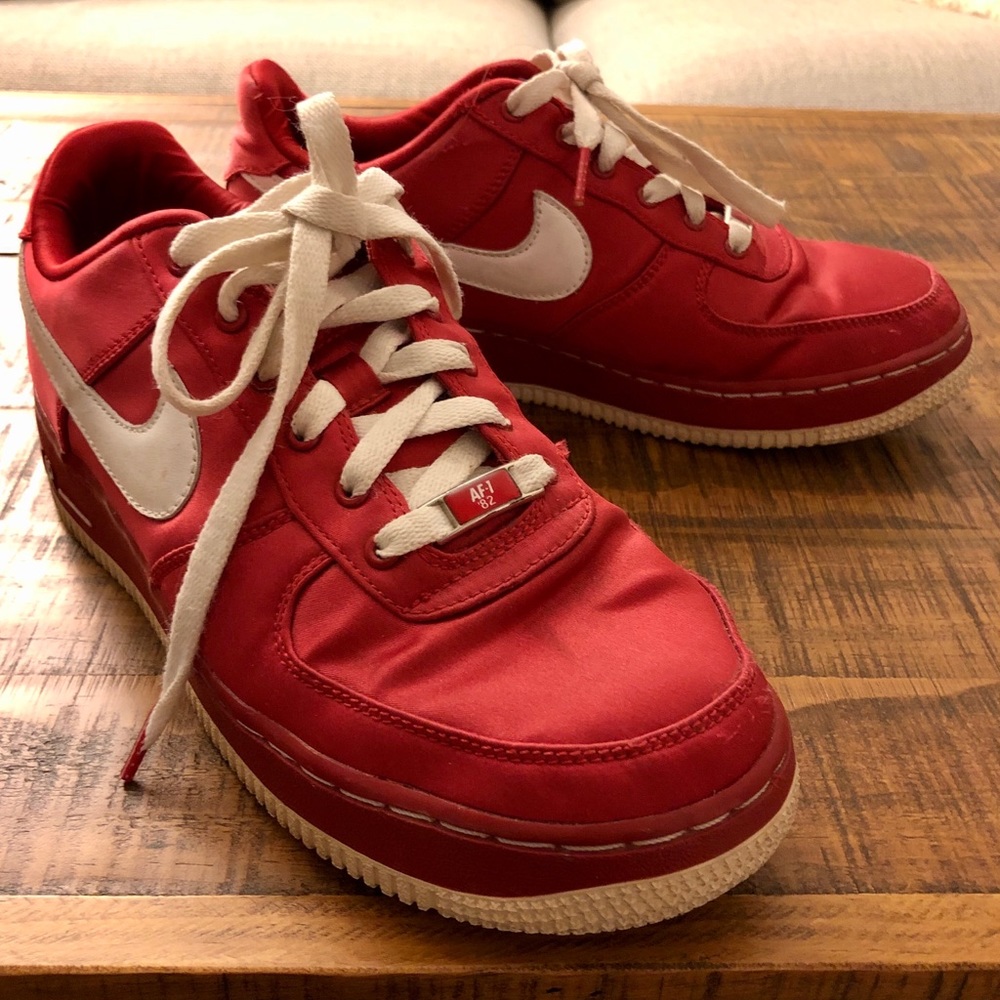 Nike Red Satin Air Force 1 ‘82
